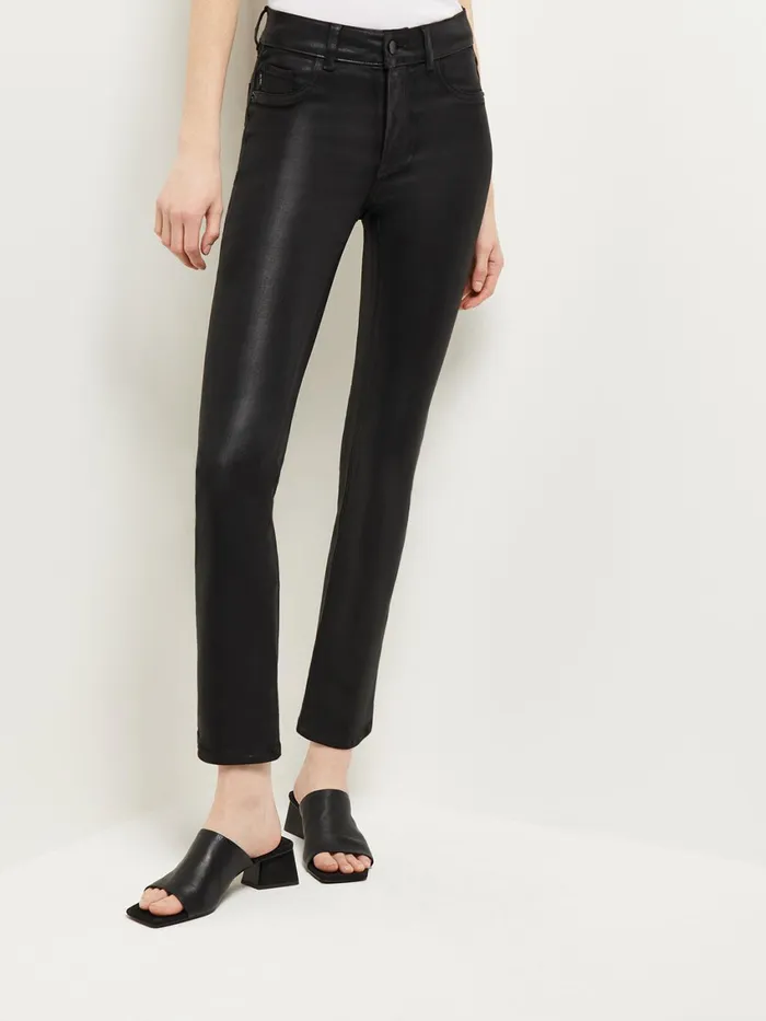Misook Mara MidRise Straight Leg Ankle Jeans Women Pants and Shorts