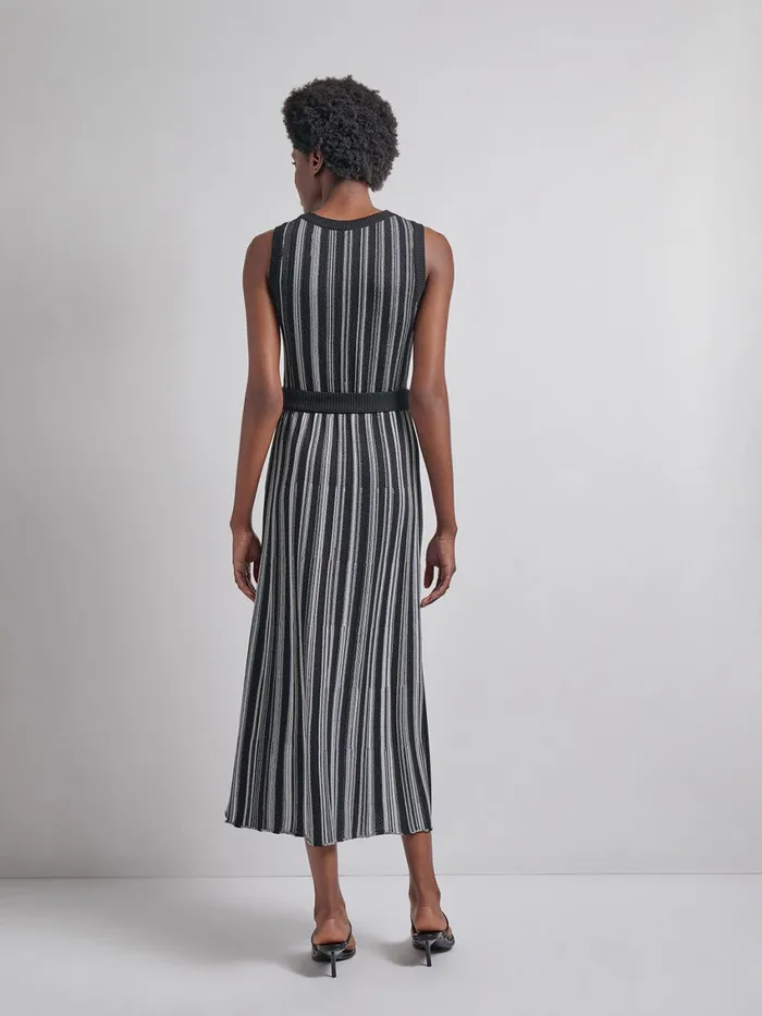 Misook Modern Fit Sleeveless Soft Ribbed Knit Belted Maxi Dress Women Dresses Misook Modern Fit Sleeveless Soft Ribbed Knit Belted Maxi Dress Women Dresses