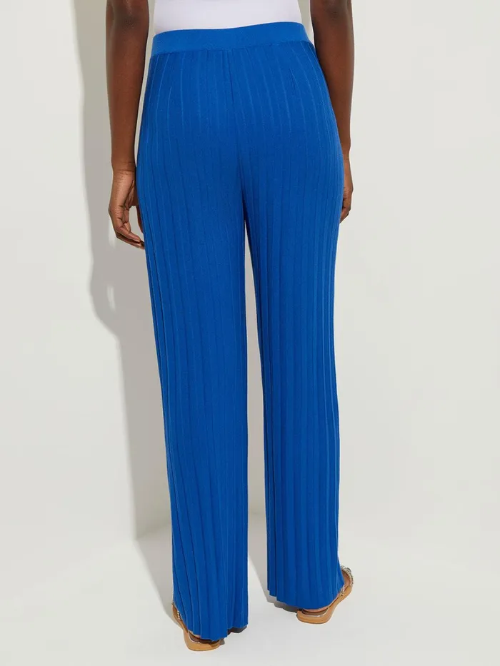 Misook Soft Ribbed Knit Wide Leg Pant Women Pants and Shorts