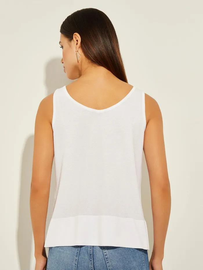 Misook VNeck Soft Knit Tank Top Women Tops and Tees