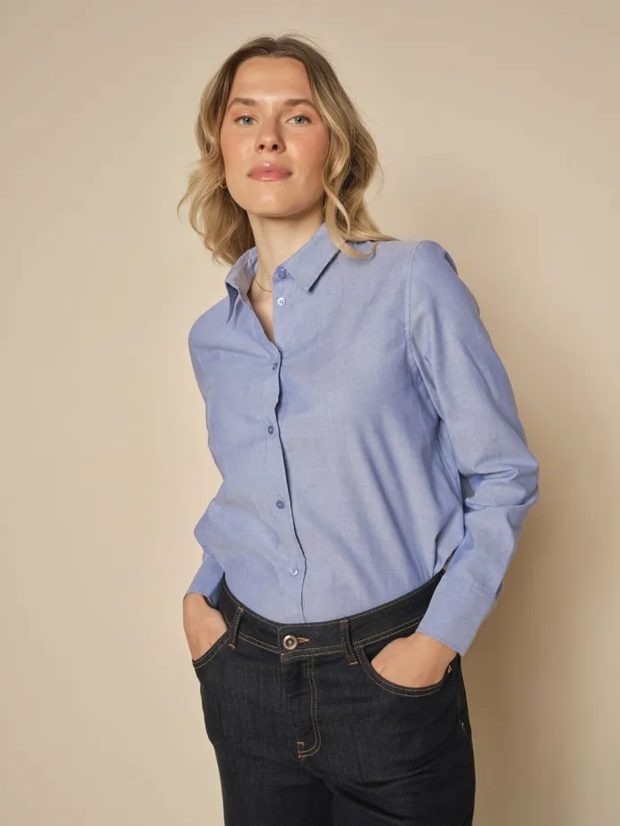 MMAnica Oxford Shirt Velvet Morning Shirts MOS MOSH Women MMAnica Oxford Shirt Velvet Morning Shirts MOS MOSH Women