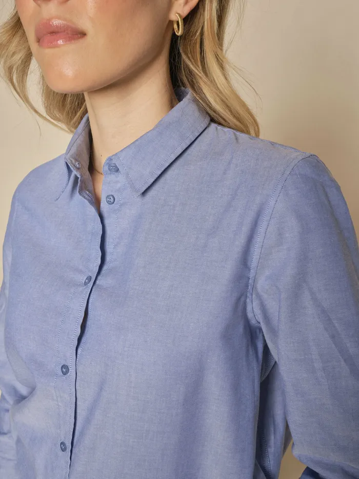 MMAnica Oxford Shirt Velvet Morning Shirts MOS MOSH Women MMAnica Oxford Shirt Velvet Morning Shirts MOS MOSH Women
