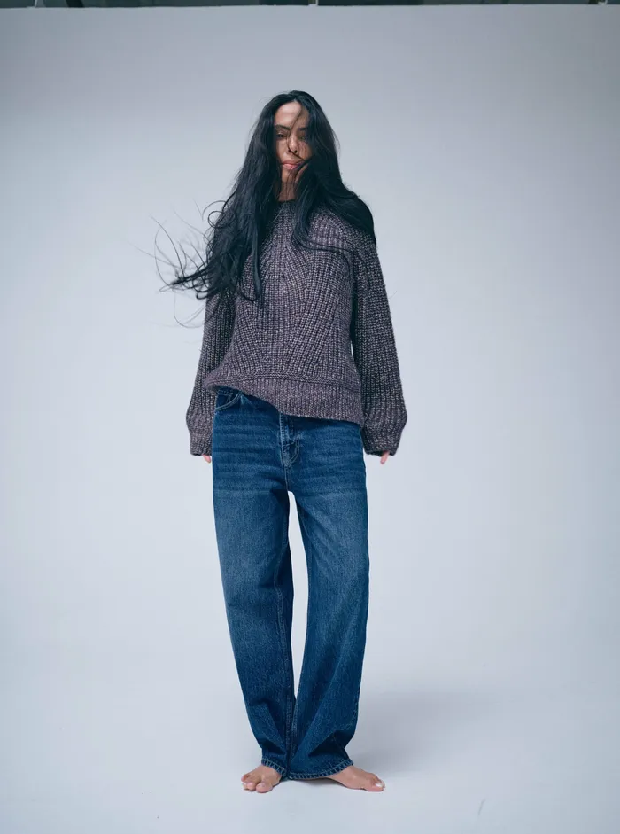 MMHFeel Vita Knit 8211 HEYANNO Indigo Navy Knits MOS MOSH Women MMHFeel Vita Knit 8211 HEYANNO Indigo Navy Knits MOS MOSH Women