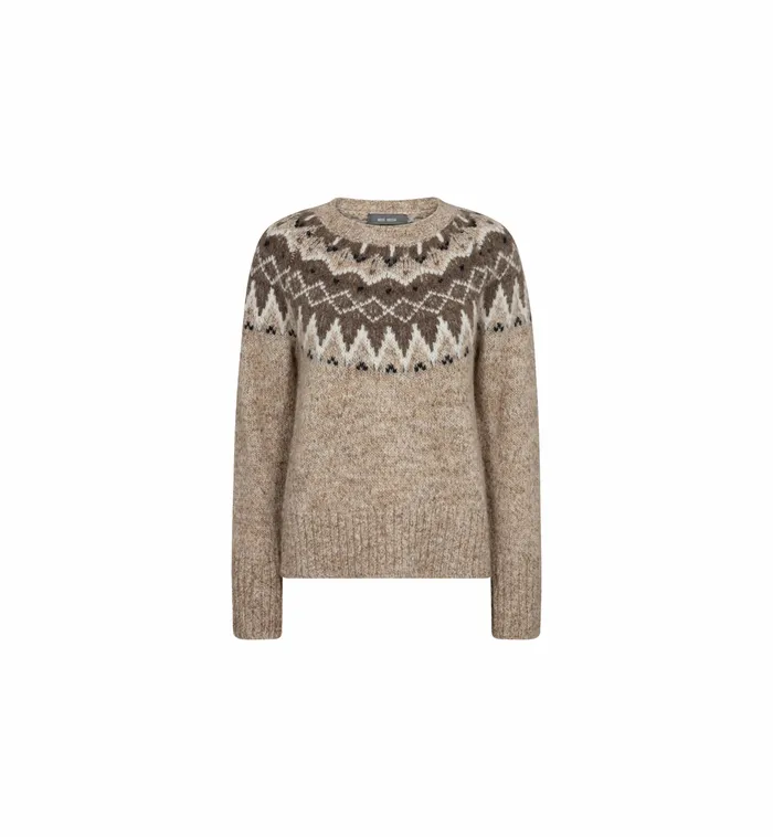 MMSidsel Warm Knit Tannin Women Knits MOS MOSH MMSidsel Warm Knit Tannin Women Knits MOS MOSH