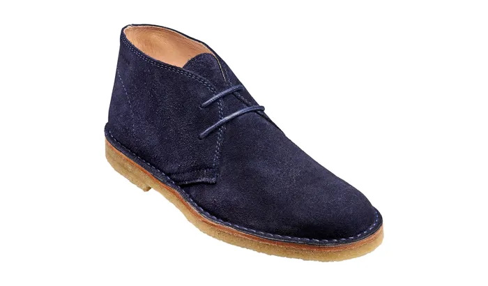Monty 8211 Navy Suede Men Barker Shoes Mens Boots