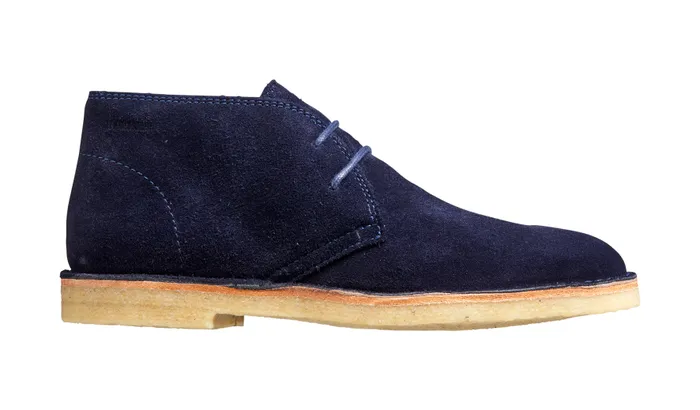 Monty 8211 Navy Suede Men Barker Shoes Mens Boots
