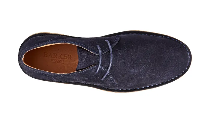 Monty 8211 Navy Suede Men Barker Shoes Mens Boots