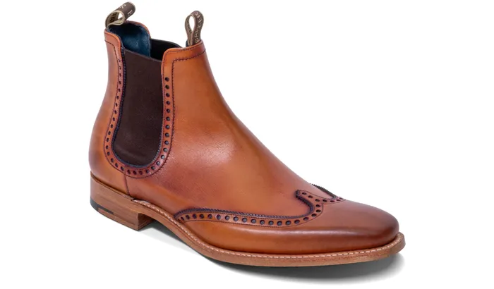 Moreton 8211 Antique Rosewood Navy Men Barker Shoes Mens Boots