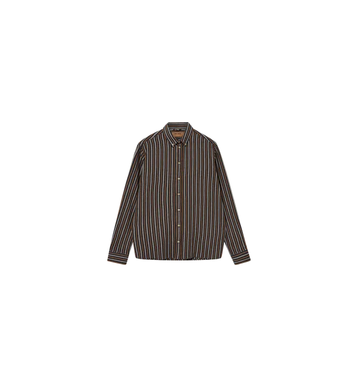 MOS MOSH Shirts Men MMGTheo Stripe Shirt Navy Stripe MOS MOSH Shirts Men MMGTheo Stripe Shirt Navy Stripe