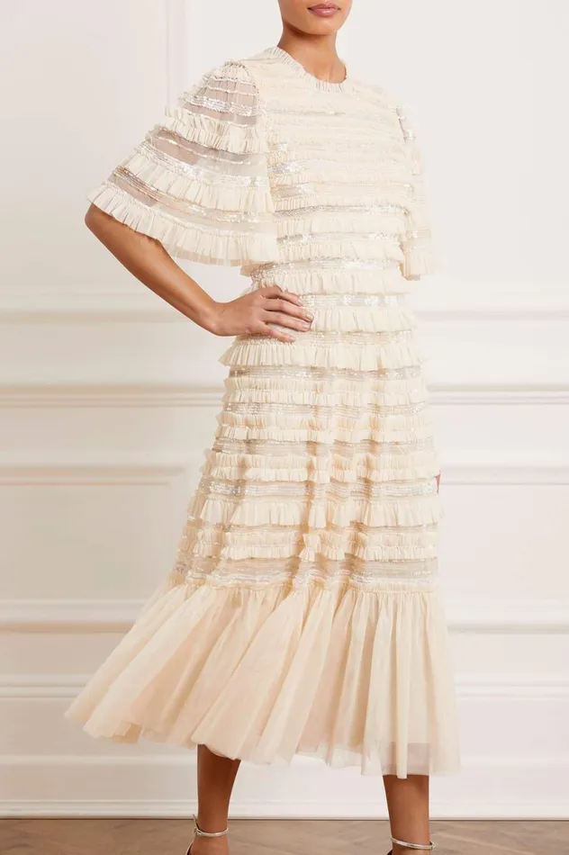 Nancy Frill Ballerina Dress Champagne Women Needle and Thread Dresses