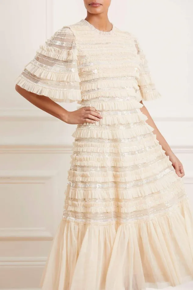 Nancy Frill Ballerina Dress Champagne Women Needle and Thread Dresses
