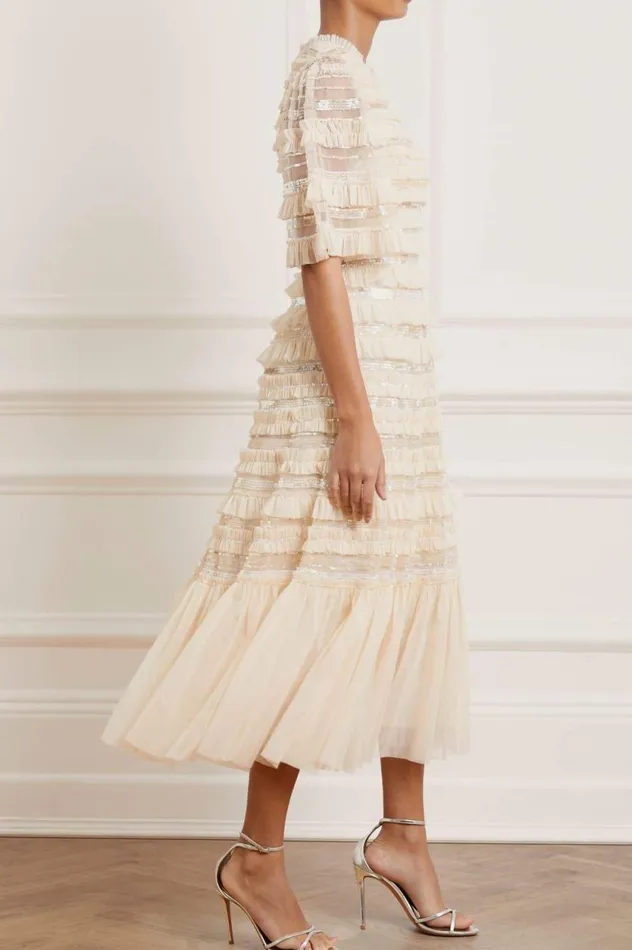 Nancy Frill Ballerina Dress Champagne Women Needle and Thread Dresses