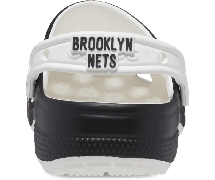 NBA Brooklyn Nets Classic Clog White Black Men Crocs Clogs