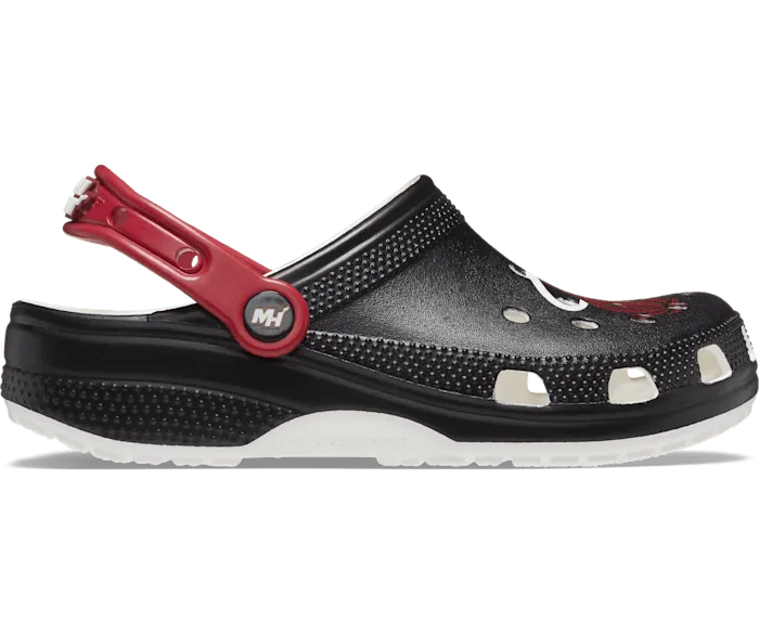 NBA Miami Heat Classic Clog Black Women Crocs Platforms 038 Wedges