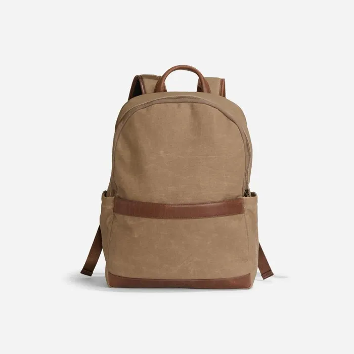 Nisolo Bags and Wallets Women Alex Commuter Backpack Waxed Canvas