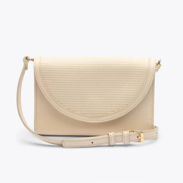 Nisolo Bags and Wallets Women Cleo Convertible Crossbody Woven Bone