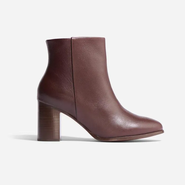 Nisolo Boots Women Lia Heeled Bootie Wine Nisolo Boots Women Lia Heeled Bootie Wine