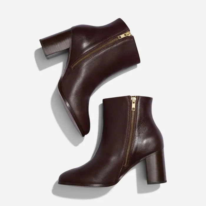 Nisolo Boots Women Lia Heeled Bootie Wine Nisolo Boots Women Lia Heeled Bootie Wine