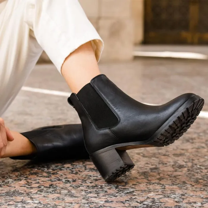 Nisolo Heels Women Ana GoTo Heeled Chelsea Boot Blackblack Nisolo Heels Women Ana GoTo Heeled Chelsea Boot Blackblack