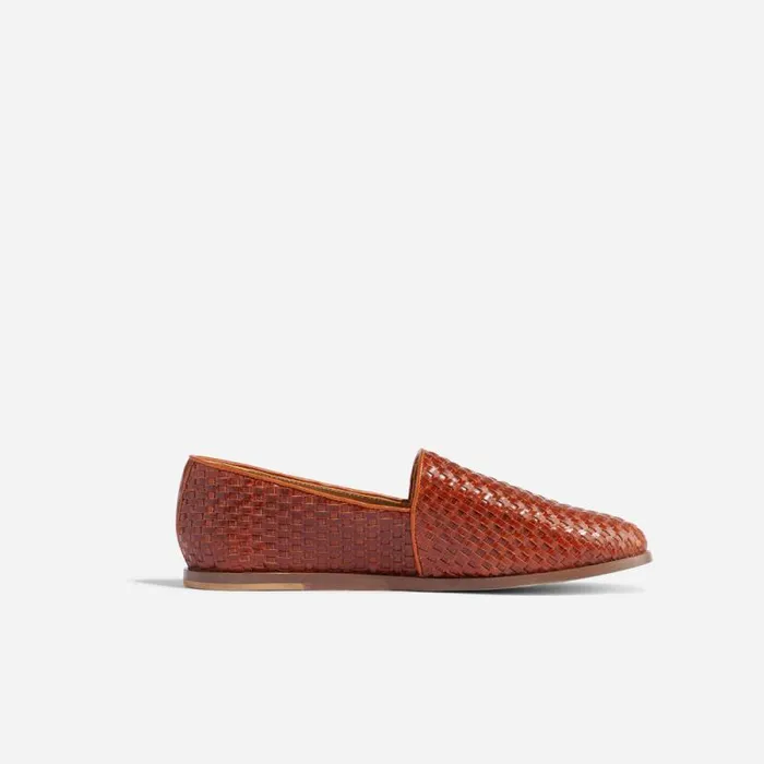 Nisolo Sandals and Slip Ons Men Alejandro Woven Slip On 20 Woven Brandy Nisolo Sandals and Slip Ons Men Alejandro Woven Slip On 20 Woven Brandy