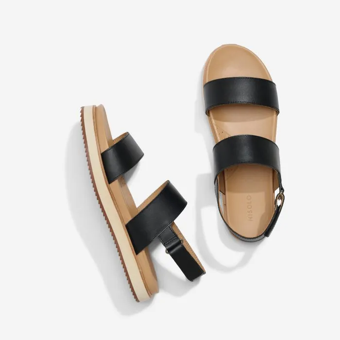 Nisolo Sandals Women GoTo Flatform Sandal 20 Black Nisolo Sandals Women GoTo Flatform Sandal 20 Black