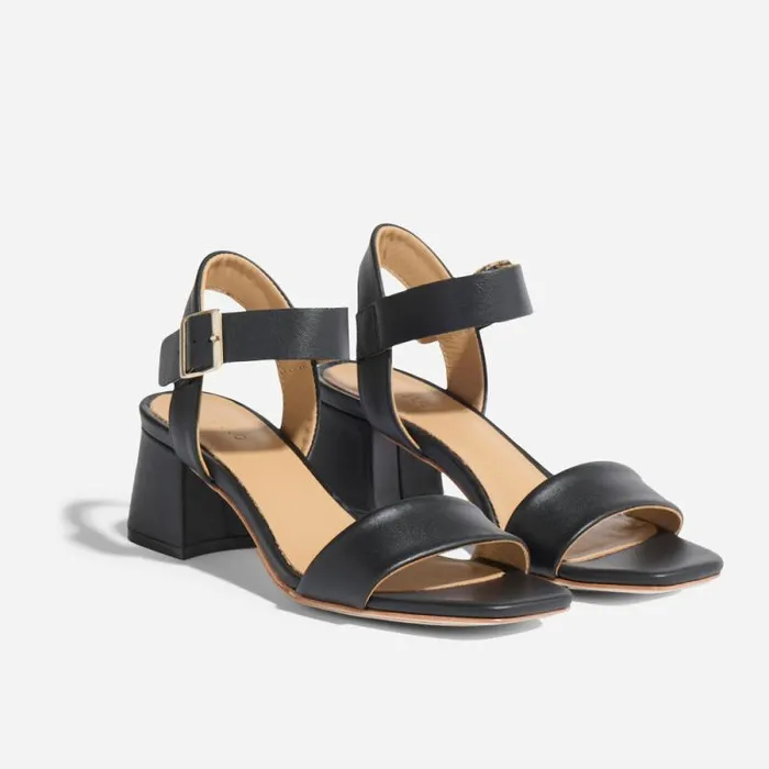 Nisolo Sandals Women Stella GoTo Block Heel Sandal Black