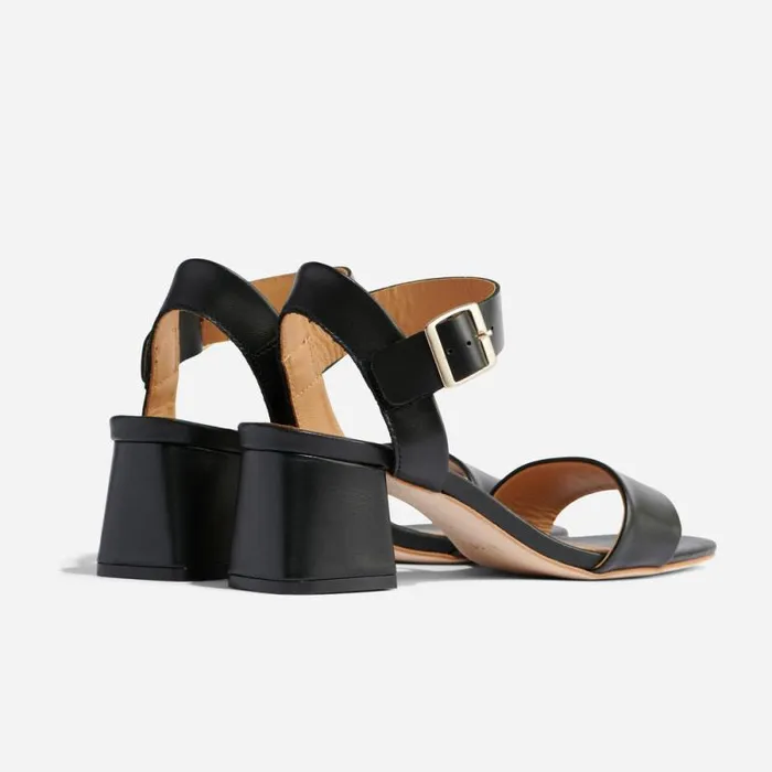 Nisolo Sandals Women Stella GoTo Block Heel Sandal Black Nisolo Sandals Women Stella GoTo Block Heel Sandal Black