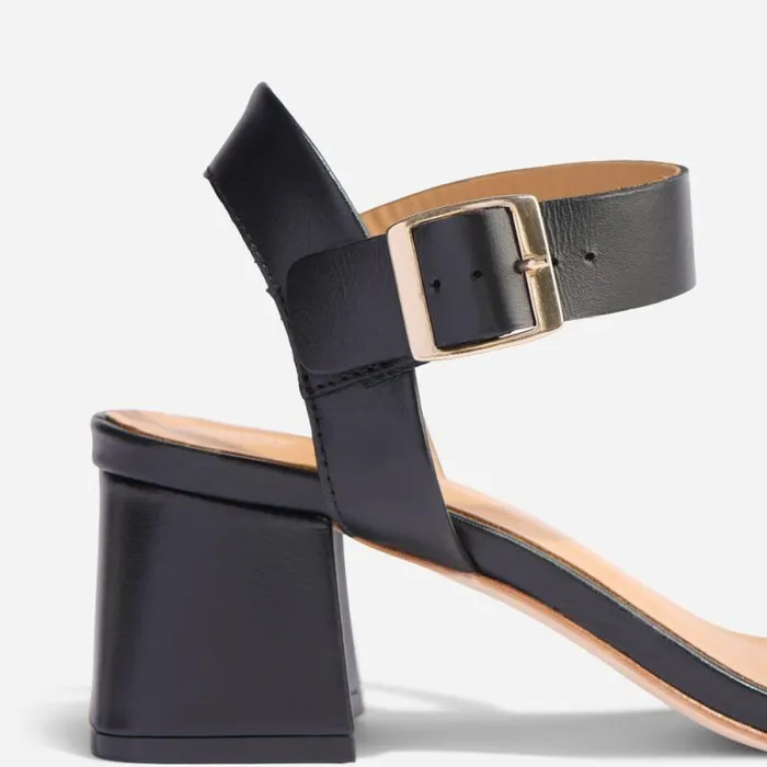 Nisolo Sandals Women Stella GoTo Block Heel Sandal Black Nisolo Sandals Women Stella GoTo Block Heel Sandal Black