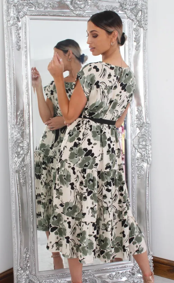 Ollie Grey Floral Stone Frill Shift Dress Women Missfiga Skater Dresses Ollie Grey Floral Stone Frill Shift Dress Women Missfiga Skater Dresses