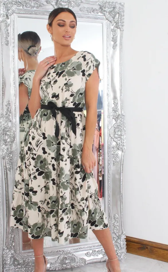 Ollie Grey Floral Stone Frill Shift Dress Women Missfiga Skater Dresses Ollie Grey Floral Stone Frill Shift Dress Women Missfiga Skater Dresses
