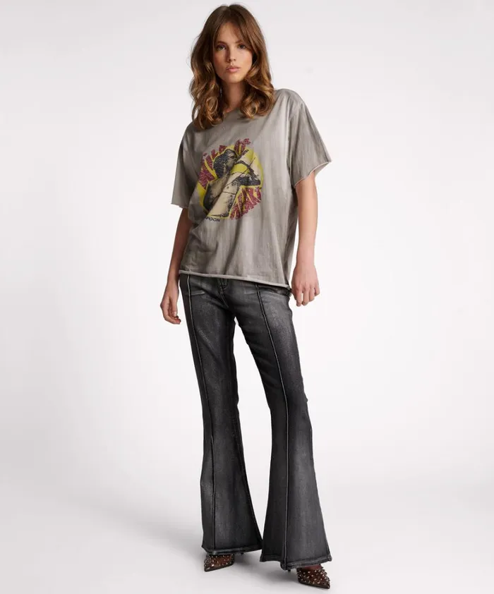 One Teaspoon Basic Tees WILD AT HEART BOYFRIEND TEE 8211 Women One Teaspoon Basic Tees WILD AT HEART BOYFRIEND TEE 8211 Women