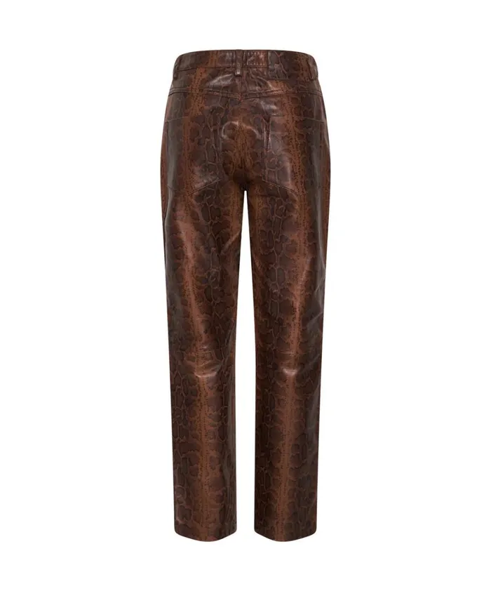 One Teaspoon Bottoms PYTHON LEATHER TRUCKER PANTS 8211 Women One Teaspoon Bottoms PYTHON LEATHER TRUCKER PANTS 8211 Women