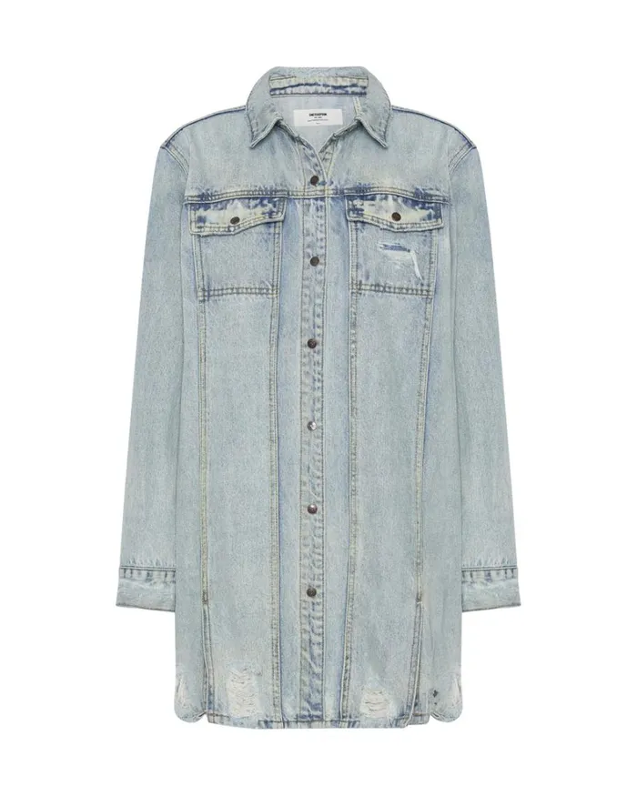 One Teaspoon Denim Dresses KANSAS BLUE TRUCKER SHIRT DRESS 8211 Women One Teaspoon Denim Dresses KANSAS BLUE TRUCKER SHIRT DRESS 8211 Women