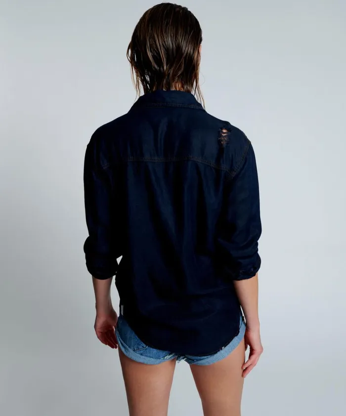 One Teaspoon Denim Shirts CAPRI LIBERTY TENCEL SHIRT 8211 Women One Teaspoon Denim Shirts CAPRI LIBERTY TENCEL SHIRT 8211 Women