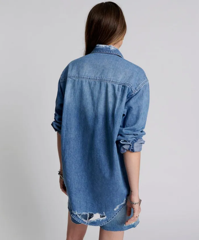 One Teaspoon Denim Shirts PACIFICA EVERYDAY DENIM SHIRT 8211 Women One Teaspoon Denim Shirts PACIFICA EVERYDAY DENIM SHIRT 8211 Women
