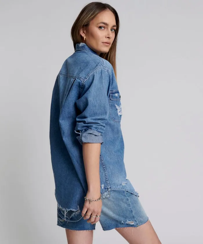 One Teaspoon Denim Shirts PACIFICA EVERYDAY DENIM SHIRT 8211 Women One Teaspoon Denim Shirts PACIFICA EVERYDAY DENIM SHIRT 8211 Women