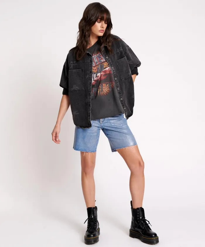 One Teaspoon Denim Shirts THE BOWER DARIA SHACKET 8211 Women