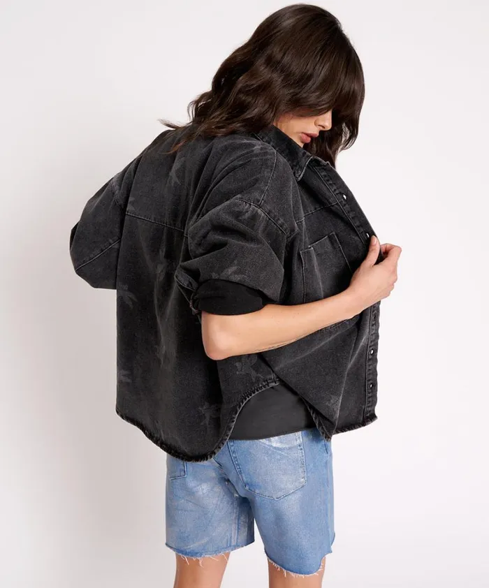 One Teaspoon Denim Shirts THE BOWER DARIA SHACKET 8211 Women One Teaspoon Denim Shirts THE BOWER DARIA SHACKET 8211 Women