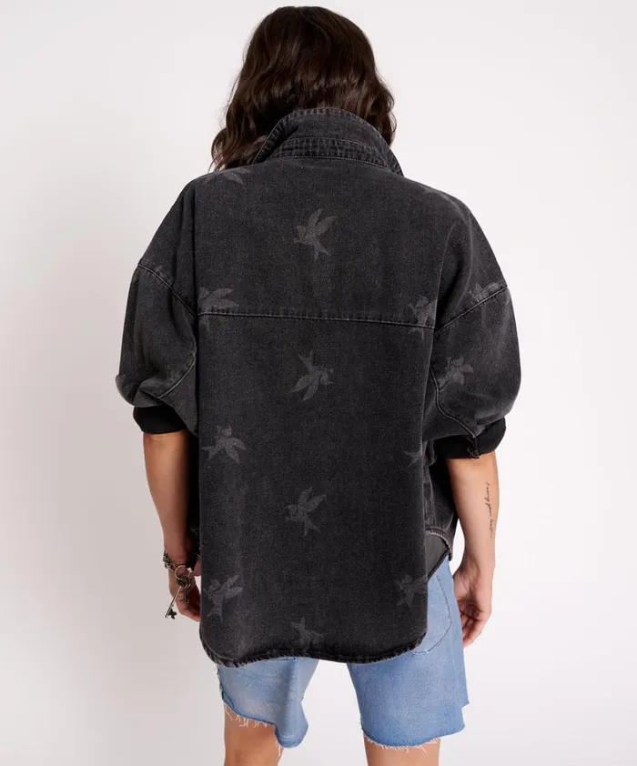 One Teaspoon Denim Shirts THE BOWER DARIA SHACKET 8211 Women One Teaspoon Denim Shirts THE BOWER DARIA SHACKET 8211 Women