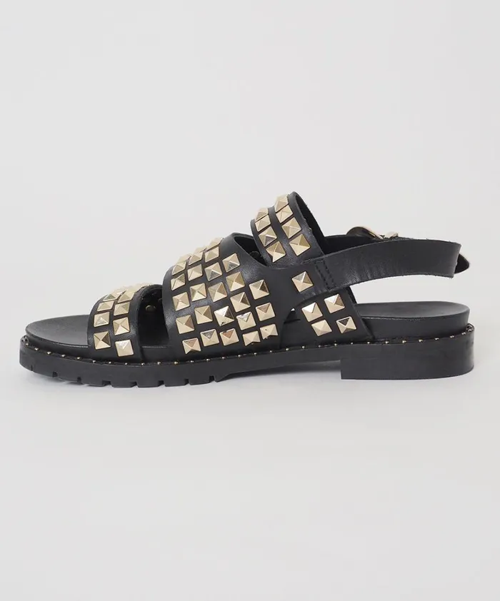 One Teaspoon Footwear BLACK STUDDED VIVIENNE SANDAL 8211 Women One Teaspoon Footwear BLACK STUDDED VIVIENNE SANDAL 8211 Women