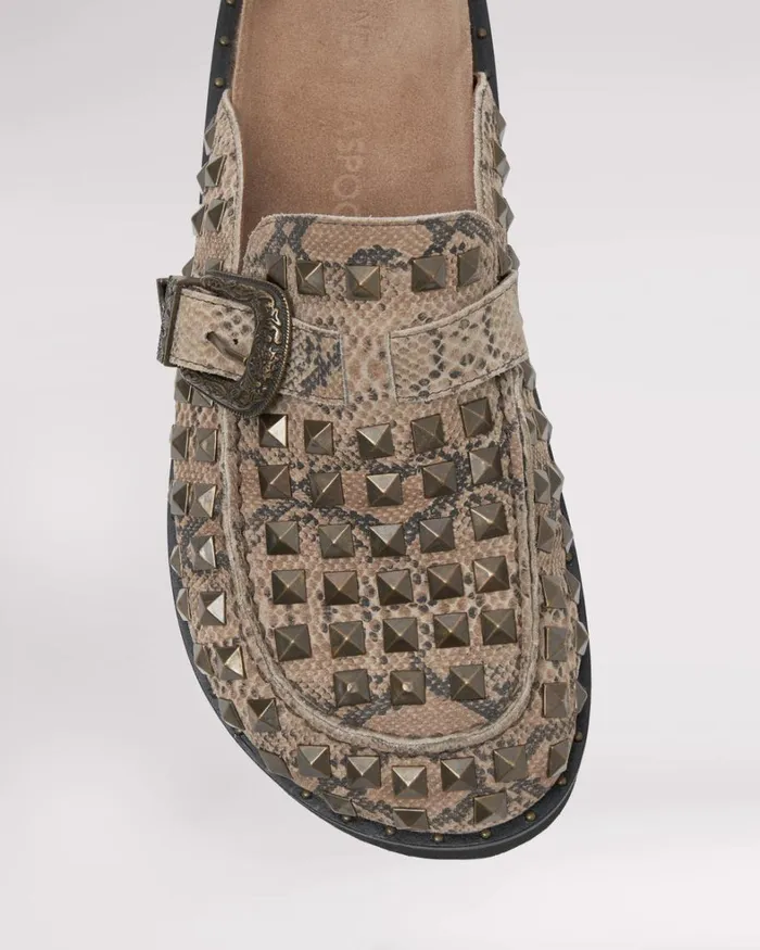 One Teaspoon Footwear STUDDED SNAKE PHOENIX SLIDES 8211 Women One Teaspoon Footwear STUDDED SNAKE PHOENIX SLIDES 8211 Women