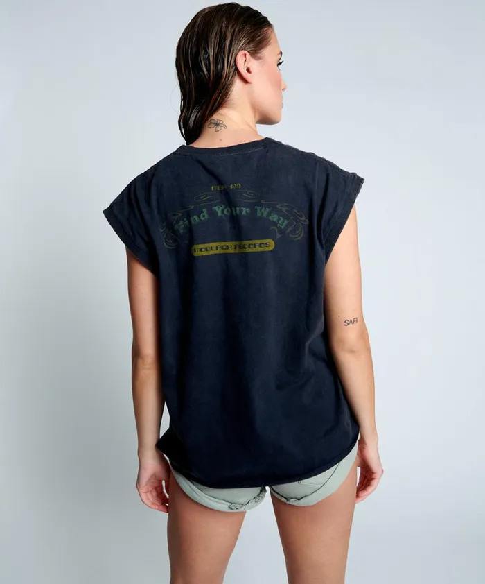 One Teaspoon Graphic Tees MOBLACK FIND YOUR WAY UNISEX TANK 8211 Women One Teaspoon Graphic Tees MOBLACK FIND YOUR WAY UNISEX TANK 8211 Women