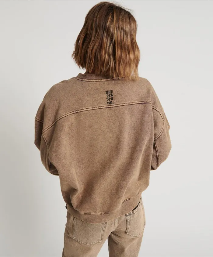 One Teaspoon Hoodies And Sweats RUST BOWER BIRD RETRO SWEATER 8211 Women One Teaspoon Hoodies And Sweats RUST BOWER BIRD RETRO SWEATER 8211 Women