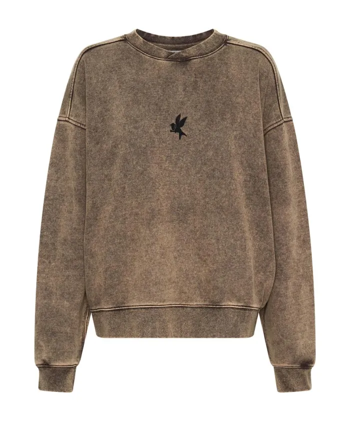 One Teaspoon Hoodies And Sweats RUST BOWER BIRD RETRO SWEATER 8211 Women One Teaspoon Hoodies And Sweats RUST BOWER BIRD RETRO SWEATER 8211 Women