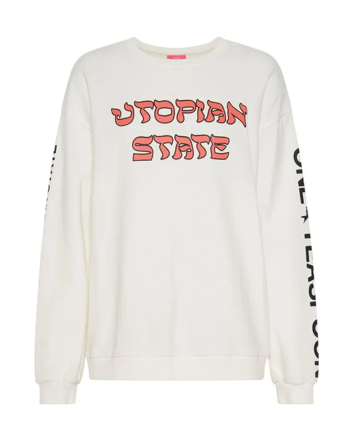 One Teaspoon Hoodies And Sweats UTOPIAN STATE LOGO SWEATER 8211 Women One Teaspoon Hoodies And Sweats UTOPIAN STATE LOGO SWEATER 8211 Women