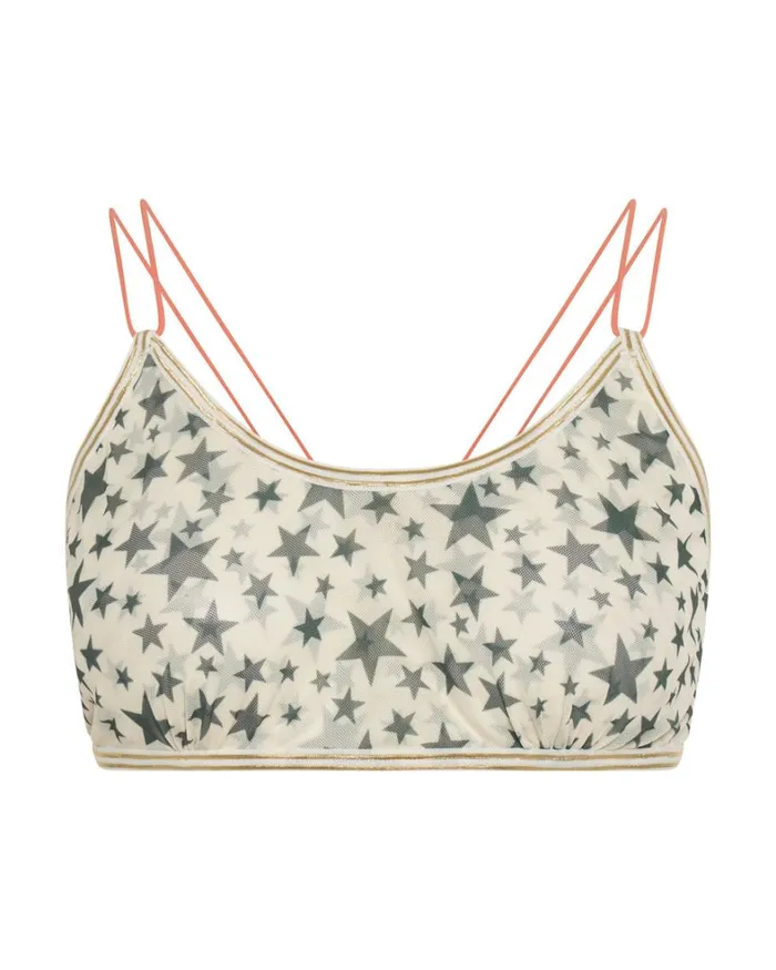 One Teaspoon Intimates MESH LOLA BRALETTE KHAKI 8211 Women