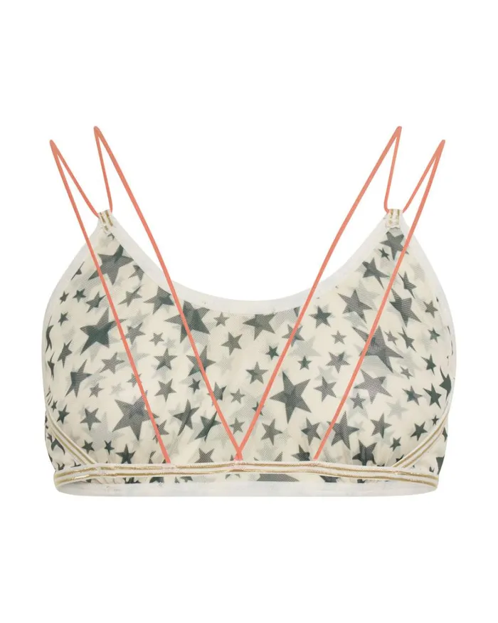 One Teaspoon Intimates MESH LOLA BRALETTE KHAKI 8211 Women