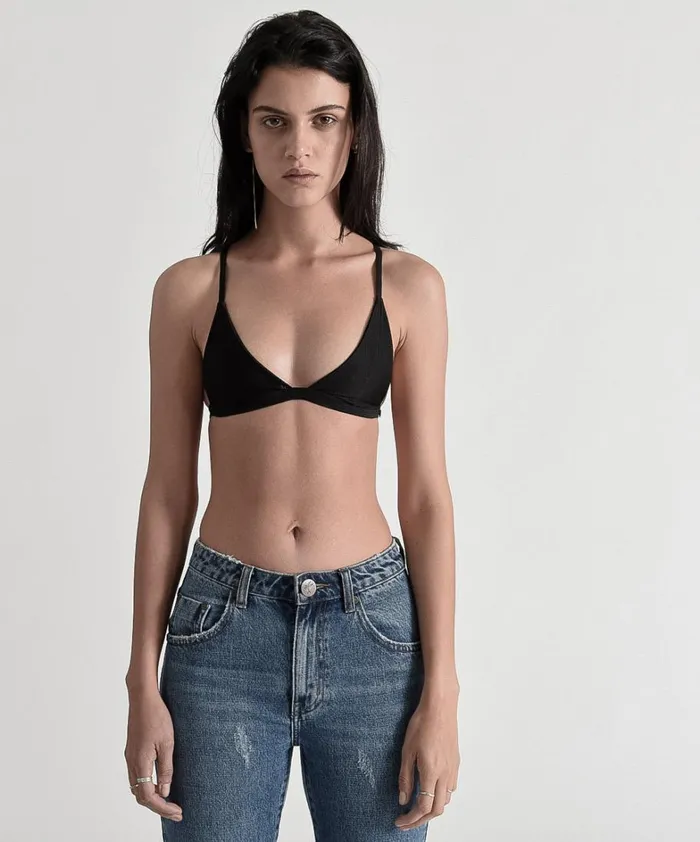 One Teaspoon Intimates MESH TEMPEST BRALETTE BLACK 8211 Women