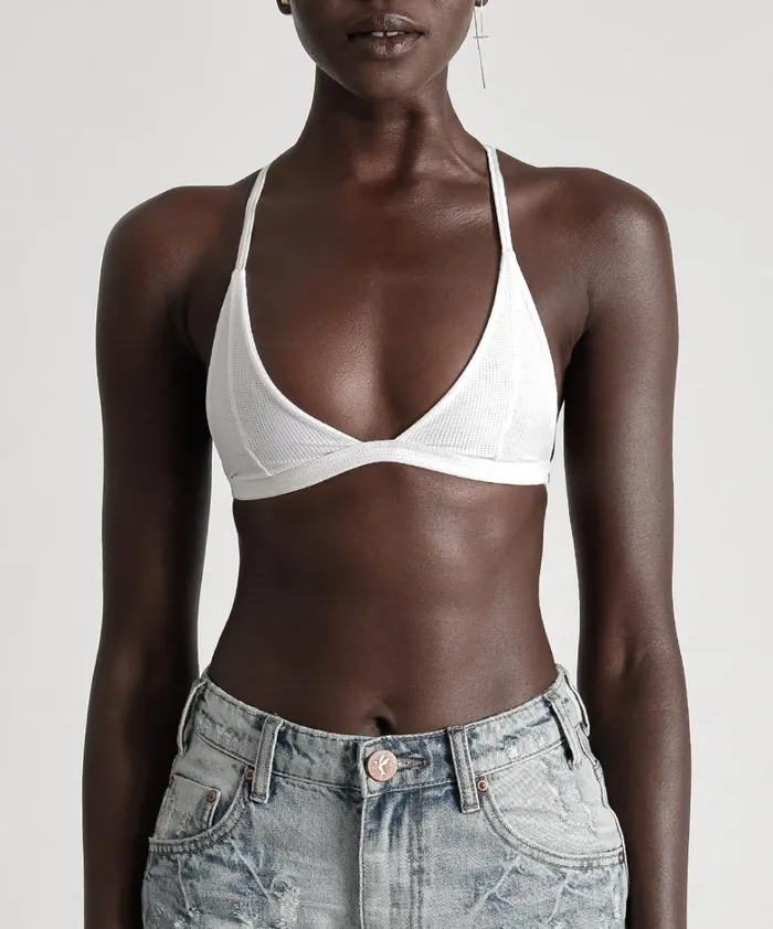 One Teaspoon Intimates MESH TEMPEST BRALETTE WHITE 8211 Women One Teaspoon Intimates MESH TEMPEST BRALETTE WHITE 8211 Women