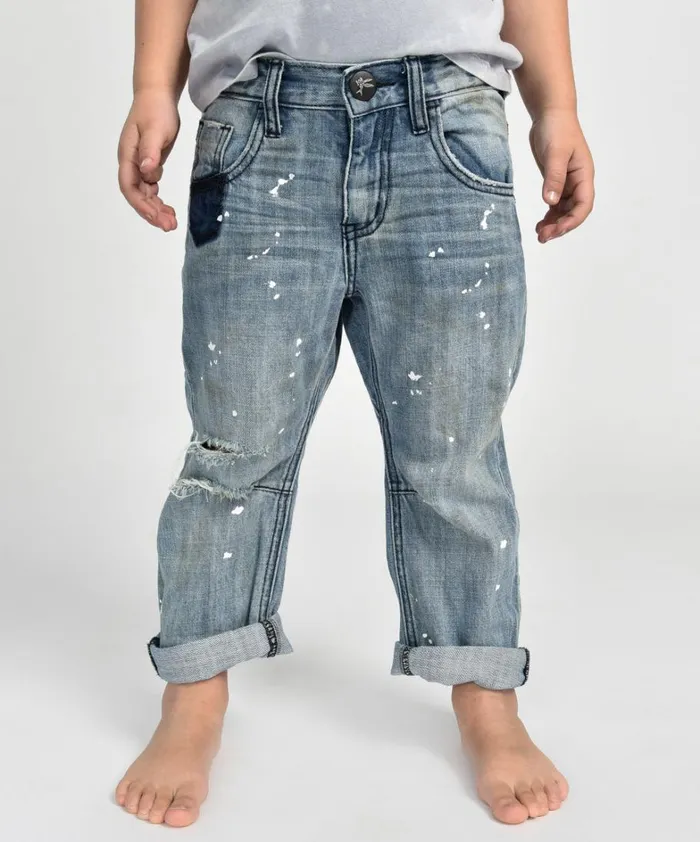 One Teaspoon Kids KIDS SAINTS BOYFRIEND JEAN BLUE 8211 Kids